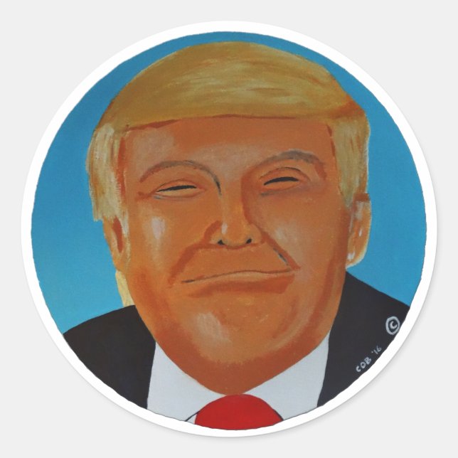 Trump-Aufkleber Runder Aufkleber (Vorderseite)
