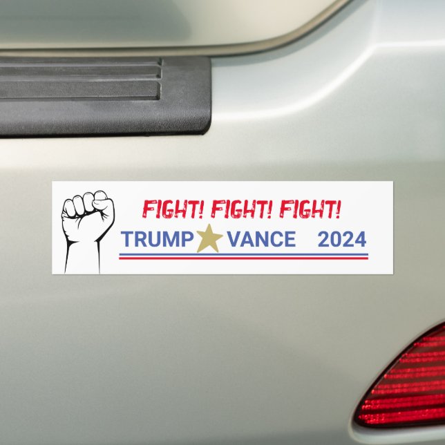Trump Autoaufkleber Fight! Kampf! Kampf! (Auf Auto)