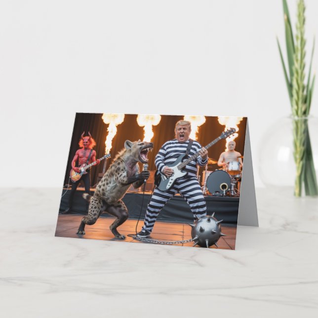 Trump Band From Hell Greeting Card Karte (Vorderseite)