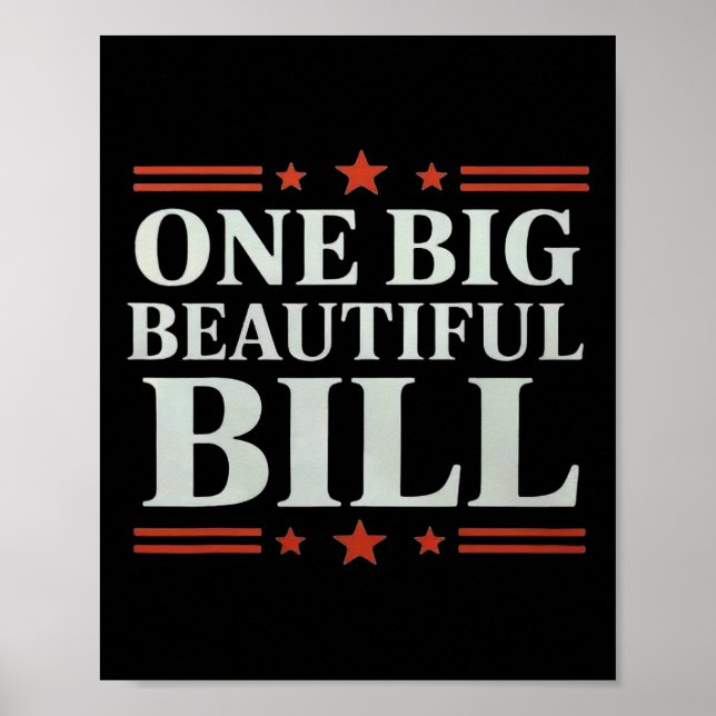 Trump Bbb Große Schöne Rechnung  Poster (Vorne)