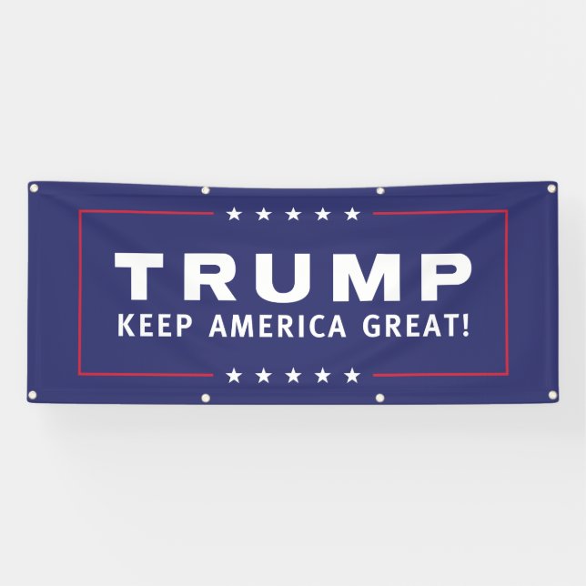 Trump Behalte Amerika Großes Banner (Horizontal)
