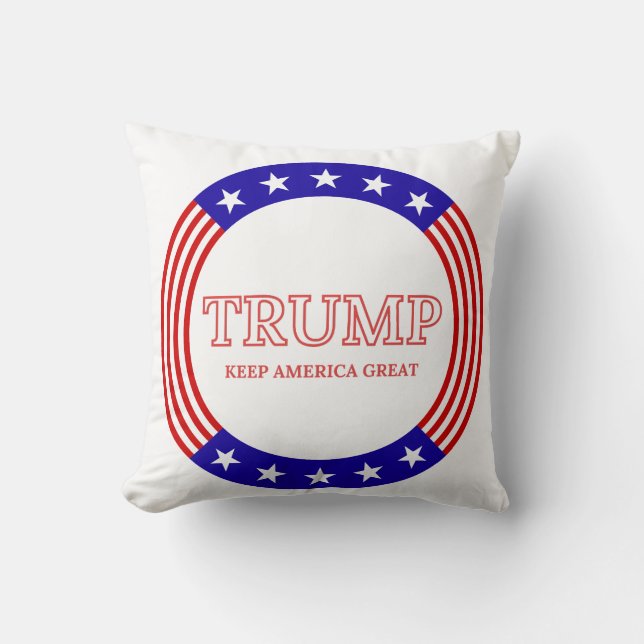 Trump Behielt Amerika groß Kissen (Vorderseite)