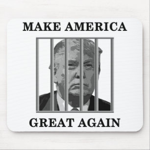 Trump Behind Bars Mousepad