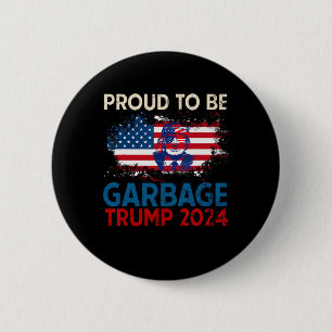 Trump bei der Wahl 2024 ist stolz darauf, Trump al Button