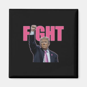 Trump Bekämpfe Brustkrebs-Bewusstsein Rosa Band An Magnet
