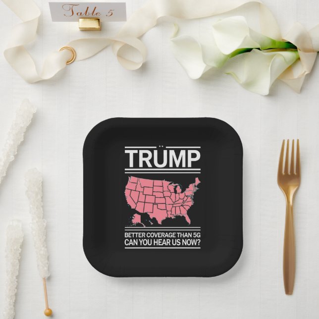 Trump: Besser abdecken als 5G kannst du uns jetzt  Pappteller (Hochzeit)