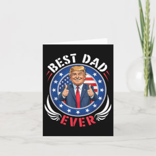 Trump Bester Vater je glücklicher Vater Tag Daddy Karte