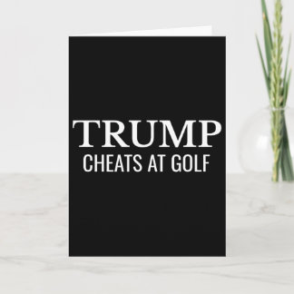 Trump betrügt beim Golfen – Lustiger politischer P Karte