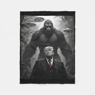 Trump Bigfoot UFO Außerirdische Begegnung Visitati Fleecedecke