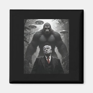 Trump Bigfoot UFO Außerirdischer Begegnung Besuch Magnet