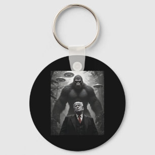 Trump Bigfoot UFO Außerirdischer Begegnung Besuch  Schlüsselanhänger