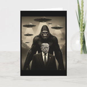 Trump Bigfoot UFO Außerirdischer Begegnung Invasio Karte