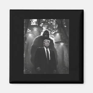 Trump Bigfoot UFO Außerirdischer Begegnung UAP Inv Magnet