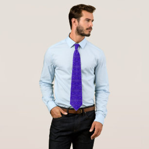 Trump Blue Verziert Ribbed Jacquard Star Pattern Krawatte