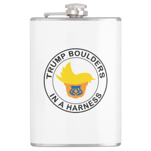 Trump-Boulder in einer Härte Flachmann