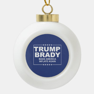 Trump Brady 2016 Keramik Kugel-Ornament