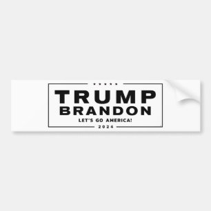 Trump Brandon 2024™ Autoaufkleber Black