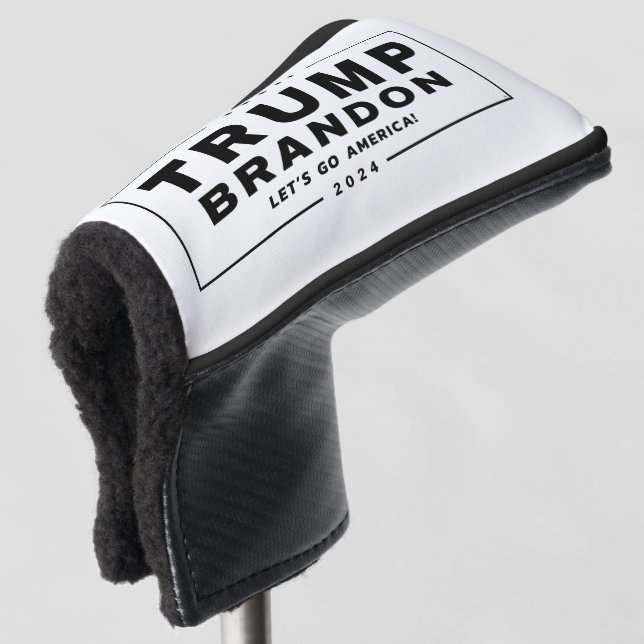 Trump Brandon 2024™ Golf Putter Cover Golf Headcover (3/4 Vorderseite)