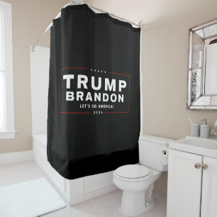 Trump Brandon 2024™ Rideau de douche d'élection