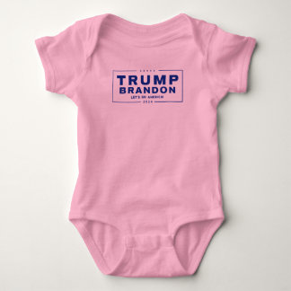 Trump Brandon 2024™ Wahl Pink Baby Bodysuit Strampler
