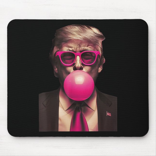 Trump Bubble Gum Funny Mousepad (Vorne)