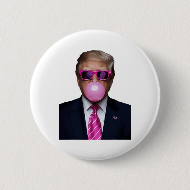 Trump Bubble Gum Pink Button (Vorderseite)