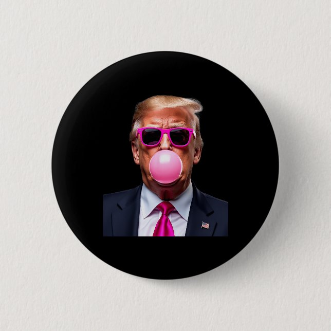 Trump Bubble Gum Pink Button (Vorderseite)