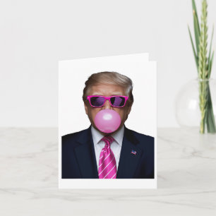 Trump Bubble Gum Pink Karte