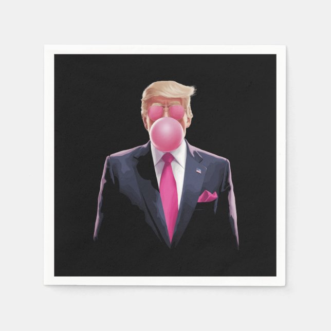 Trump Bubble Gum Serviette (Vorderseite)
