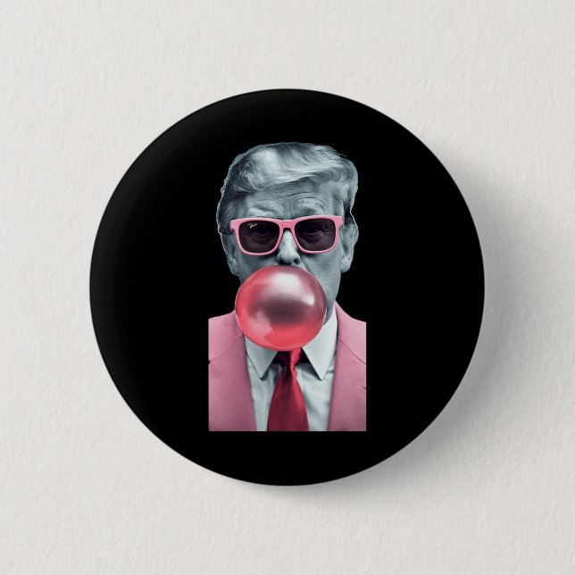 Trump Bubble Gum Yum Button (Vorderseite)