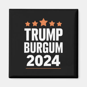 Trump Burgum für Präsident 2024 USA-Wahl Magnet