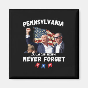 Trump Butler Pennsylvania Vergiss nie Magnet
