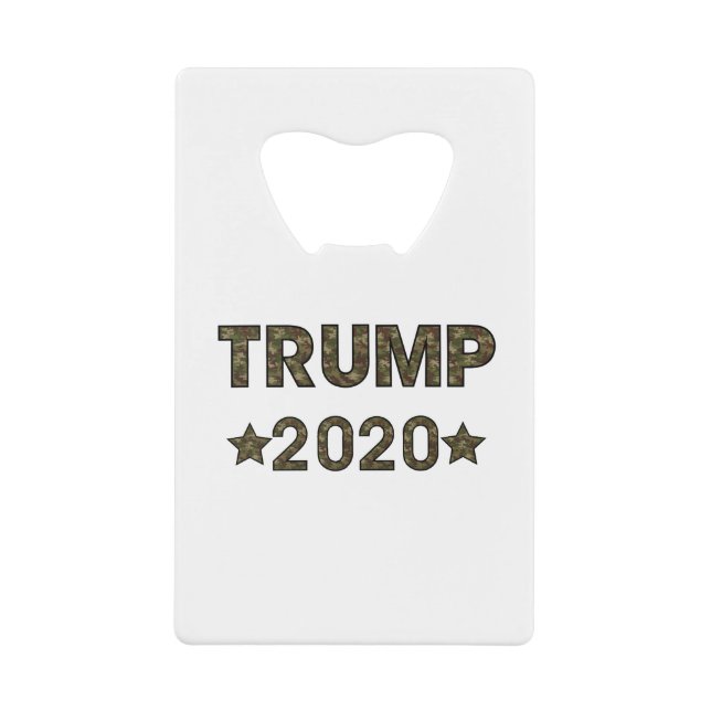 Trump Camouflage Geldbeutel Flaschenöffner (Vorderseite)