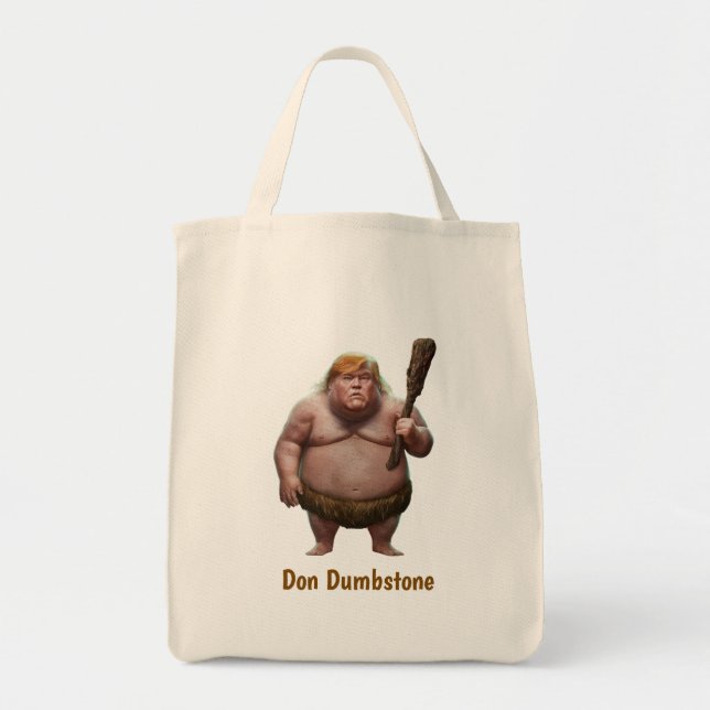 Trump Caveman Tote Bag (Devant)