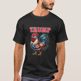 Trump Chicken 4. Juli Patriotischer Präsident T-Shirt