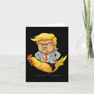 Trump Chicken Jockey Satire - Funny Political Humo Karte