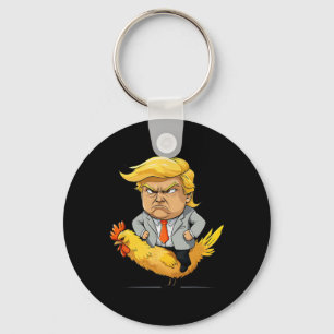 Trump Chicken Jockey Satire - Lustiger politischer Schlüsselanhänger