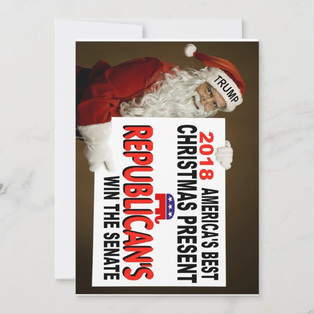 TRUMP CHRISTMAS CARD FEIERTAGSKARTE (Vorderseite)