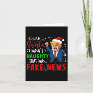 Trump Christmas Pajamas Sehr geehrte Santa Fake Ne Karte