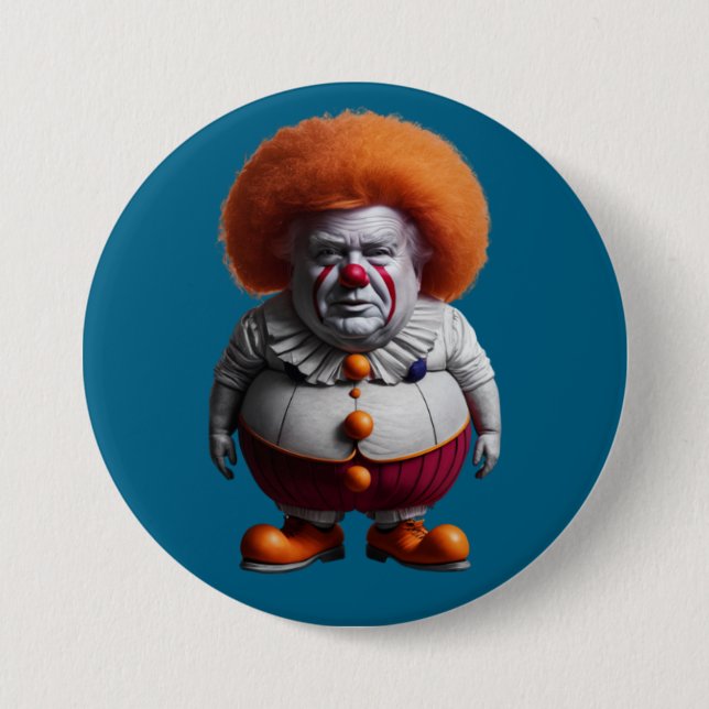 Trump Clown Button (Vorderseite)