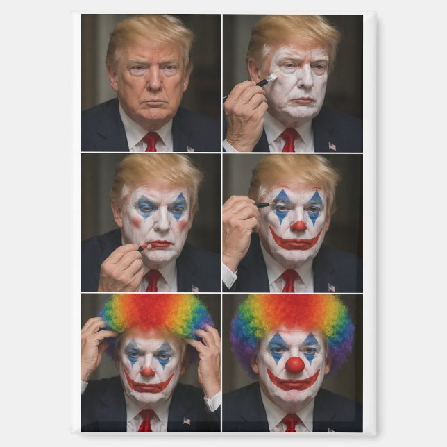 Trump Clown Magnet (Vorderseite)
