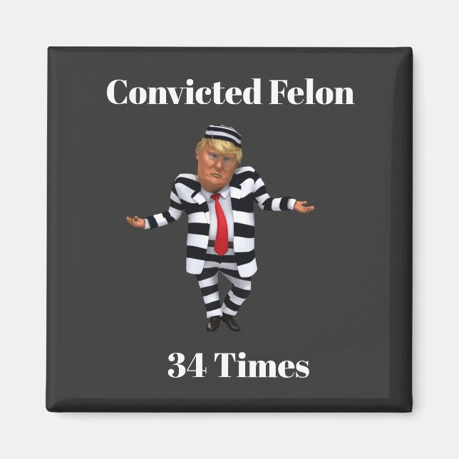 Trump condamné Felon Magnet (Devant)