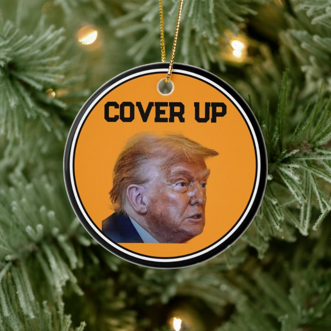 Trump Cover Up Beverage Coaster Keramik Ornament (Baum)