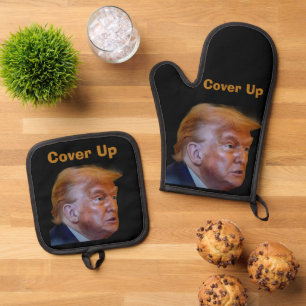 Trump/Cover Up Ofenhandschuh und Topflappen & Topflappen-Set