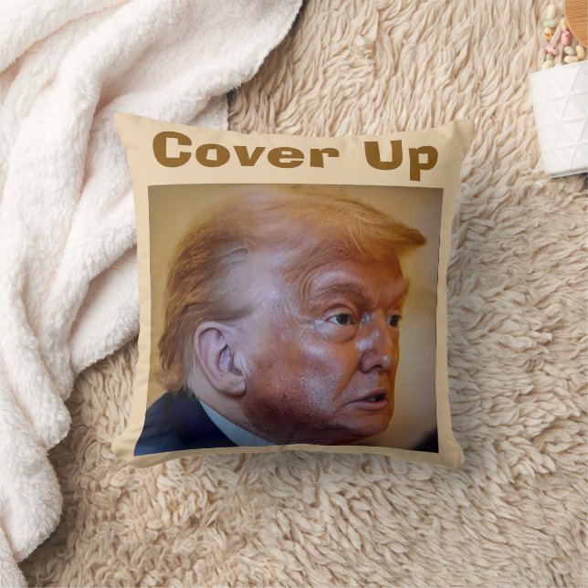 Trump/Cover Up Throw Pillow Kissen (Decke)