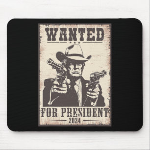 Trump Cowboy Wollte für die USA Präsident 2024 Mousepad