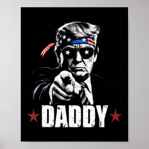Trump Daddy 2025 Offizieller Trump Daddy Lustig 2  Poster