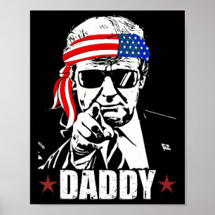 Trump Daddy 2025 Offizieller Trump Daddy Lustig  Poster