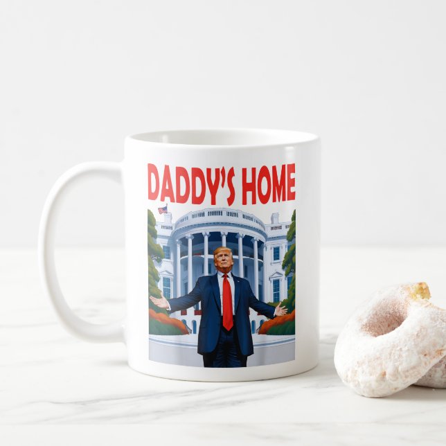 Trump Daddys Zuhause Kaffeetasse (Mit Donut)