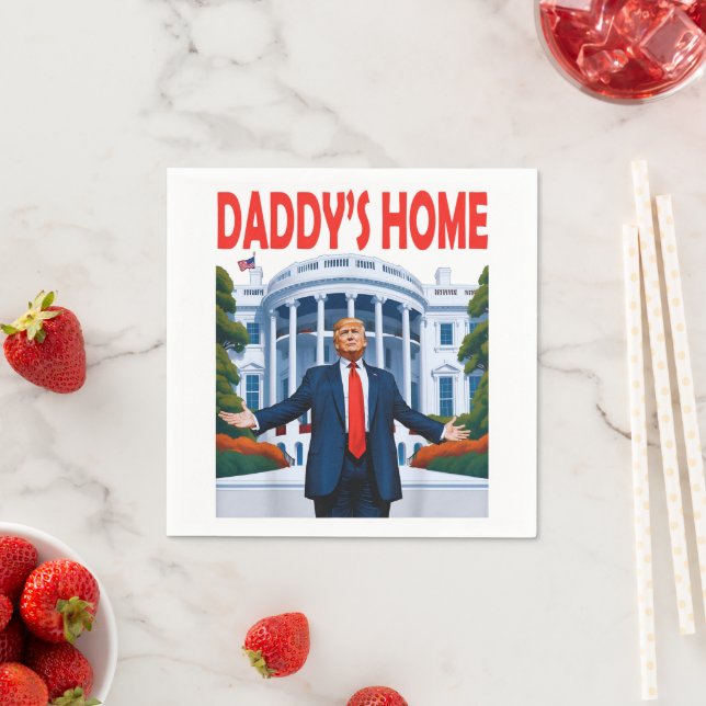 Trump Daddys Zuhause Serviette (Beispiel)